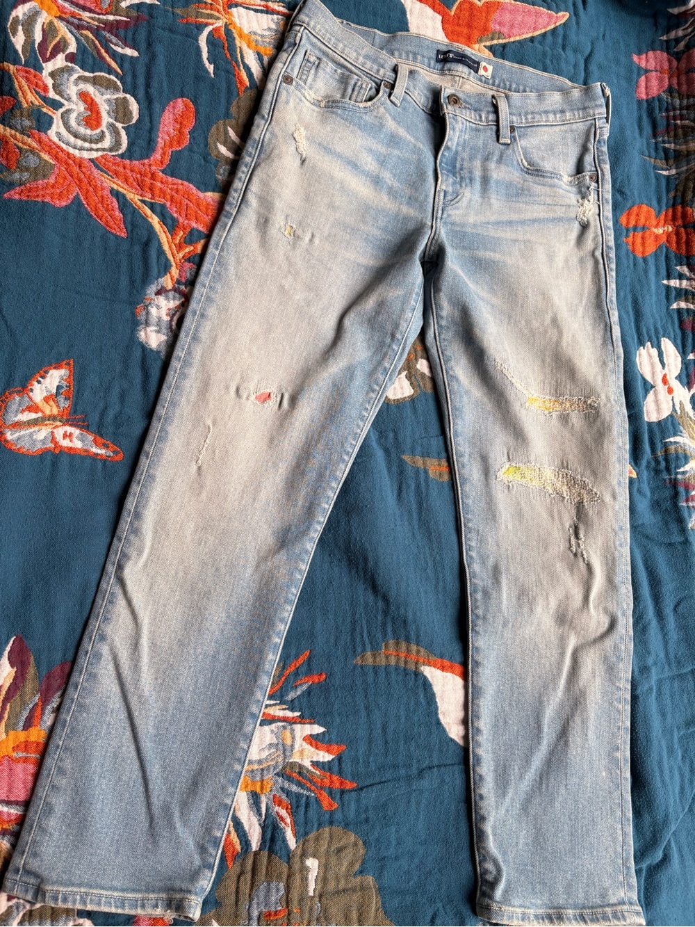 Made in Japan Raw Denim LLightDistressed Women’s Jeans